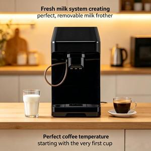 Macchina per Caffè Espresso Automatica di Alta Qualità con Avviso di Carenza d'Acqua, Autopulente, per <span class=keywords><strong>Latte</strong></span> e Flat White - Product Image 5