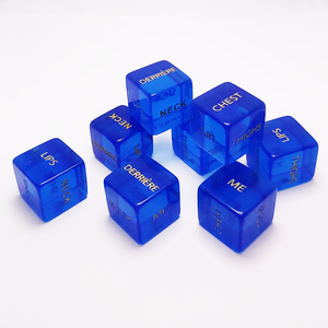 <span class=keywords><strong>Dados</strong></span> redondeados transparentes grabados personalizados al por mayor para juegos amor Sexual <span class=keywords><strong>dados</strong></span> de resina impresos de 16mm - Product Image 3
