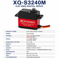 Servomoteur Crawler XQ-POWER XQ-S3240M 40KG en aluminium, moteur central étanche pour voiture RC et avion RC 6.8V, direct usine