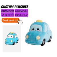 Fournisseur d'usine de jouets EN71 CE ASTM – Jouet en peluche personnalisé super doux, véhicule de transport, taxi, voiture, dessin animé, brodé sur mesure