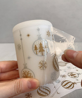 SICAITE Vinyle Autocollants Personnalisé Tasse Emballage Étiquette Conception Uv 3D Dtf Transferts Tasse Wrap Étiquette Autocollant Fabrication
