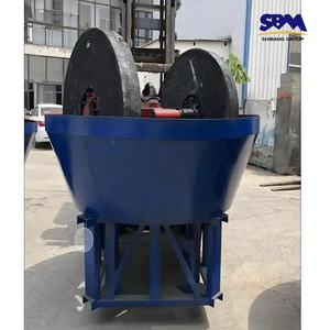 מטחנת פאן רטובה גדולה וחסכונית באנרגיה לעיבוד עפרות זהב, מטחנת פאן עגולה לטחינה רטובה של זהב, כסף, עופרת, אבץ, ברזל ונחושת - Product Image 2