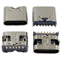 Connecteur USB Type C 6 broches femelle, interface USB Type-C, connecteur USB C, vente en gros 2/4/6/8/12/16/24 broches