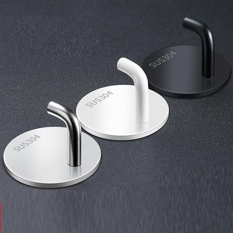 (ไม่ใช่กาวเล็บ) ตะขอ7รูปกลมสีขาว