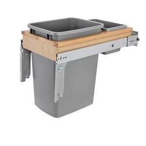 Soporte extraíble para bote de basura de cocina de madera contemporáneo EFS con fácil instalación para gabinetes de muebles - Repuesto - Product Image 4