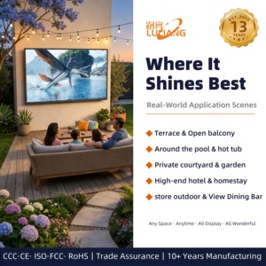 Televisor LED 4K para Exteriores, IP66, Resistente a Altas Temperaturas, Televisión Inteligente de 2000 Nits, Legible Bajo la Luz Solar, Ideal para Piscinas, Aguas Termales y Resorts - Product Image 5