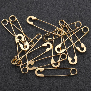 Pendentif épingle de sûreté en acier inoxydable, or et argent, pour collier DIY, breloque de sac, accessoire de bijouterie - Product Image 5
