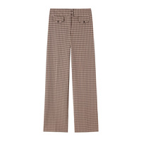 Ensemble haut zippé et pantalon à boutons cachés à carreaux pour femme, collection 2026, tenue deux pièces de créateur, vente en gros OEM ODM par l'usine chinoise