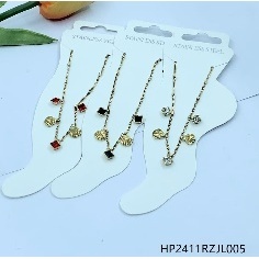 Catena di braccialetti di moda personalizzati alla moda da donna con accessori e ciondoli per feste - Product Image 1