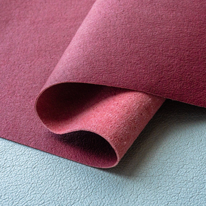 Matériau de doublure en <span class=keywords><strong>cuir</strong></span> synthétique Absorption d'eau Faux <span class=keywords><strong>cuir</strong></span> microfibre PU pour semelle de chaussures - Product Image 3