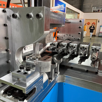 Machine automatique multi-stations en acier inoxydable pour le formage des extrémités de tubes, avec fonctions d'expansion, de sertissage, de rétrécissement et de roulage, pour tuyaux d'échappement à économie d'énergie