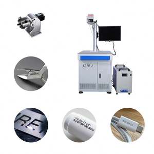 LANSU 10W UV Laser Marking Machine and Laser Engraving Machine Glass <b>Plastic</b> Paper Cloth Stand Laser Marking Machine - Product Image 1