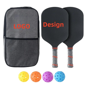 Raquette de pickleball USAPA Pro 16 mm en fibre de carbone noire avec noyau en nid d'abeille de haute qualité pour le sport et le divertissement, vente en gros - Product Image 1