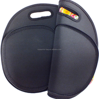 Sac isotherme en néoprène avec porte-bouteille, sac à lunch réutilisable et étanche pour le bureau, les voyages et les pique-niques