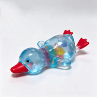 Jouets Squishy Vaseline en forme de fruits de canard, jouets sensoriels souples à presser, balles anti-stress pour enfants et adultes, cadeau
