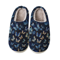 Chaussons personnalisés tendance avec imprimés animaux, logo, doublure en peluche, semelle extérieure en TPR, légers, toutes saisons, pour intérieur