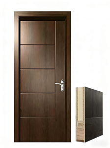 Puerta de Aluminio Resistente al Agua y al Viento, Puerta de Seguridad de Aluminio para Proyectos de Construcción, Personalizable - Product Image 2