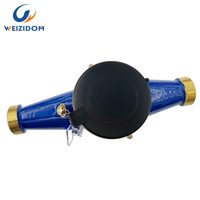 Compteur d'eau intelligent multi-jets à cadran sec en laiton DN15/20/25/32/40/50, IP68, OEM, Précision ISO-4064 B, Communication Pulse/Mbus/Rs485