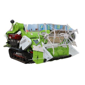 Moissonneuse-batteuse compacte HONGBO verte à transmission par engrenages pour céréales, haute productivité - Product Image 1