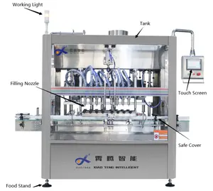 Customized automated filling forming and packaging machinery juice filling machine for small business