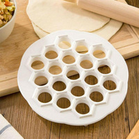 Besafe 19 trous plastique boulettes de viande pâte à pâtisserie moule mini russe ukraine cuisine pelmeni ravioli cutter par forme