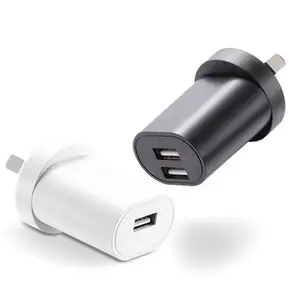 Australia port Usb wall charger Dual Usb-C port charger adapters Wholesale mobile phone charger for Mobile Phone Android Samsung