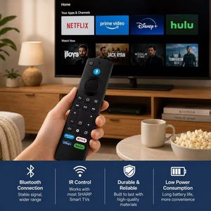 Télécommande vocale de remplacement Fire Smart <span class=keywords><strong>TV</strong></span> Stick Lite <span class=keywords><strong>4K</strong></span> Max compatible avec Insignia <span class=keywords><strong>Pioneer</strong></span> Toshiba Cube Smart <span class=keywords><strong>TV</strong></span> 3ème génération - Product Image 4