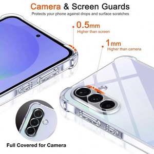 Funda Transparente para Teléfono Samsung Galaxy S26 Edge S25 S24 S23 Ultra S22 S21 Plus S20 FE Note 20 10, Carcasa Transparente Antigolpes - Product Image 3