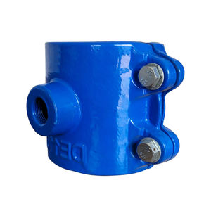 HongXing <span class=keywords><strong>Pvc</strong></span> Té fileté 63mm Collier <span class=keywords><strong>de</strong></span> serrage avec 4 boulons Pince <span class=keywords><strong>de</strong></span> <span class=keywords><strong>selle</strong></span> - Product Image 4