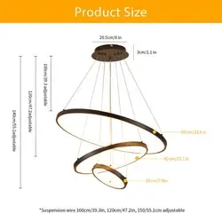 Nouveau Design Moderne Suspension Maison Salon Hôtel Décoration Noir Nordique 60w <span class=keywords><strong>75w</strong></span> Led Lustre Fantaisie - Product Image 4