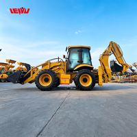 Mini-chargeuse de haute qualité avec moteur Weichai EPA, pour travaux de terrassement, construction, ingénierie, diesel, tout-terrain, 4 roues, JCB 3CX, chargeuse-pelleteuse