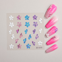 5D brillant vernis gaufrage épais décoration autocollants 3D plastique Nail Art accessoires doux adhésif accessoire pour ongles Art peinture