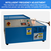 Four de fusion à induction électrique pour la fonte de l'acier, du fer et du platine, capacité de 1 à 3 kg d'or