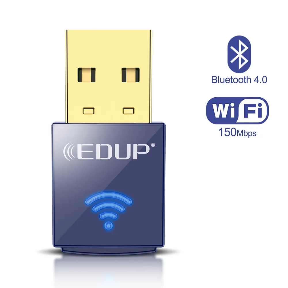 Tarjeta adaptadora de red inalámbrica USB 150 Bluetooth Wifi, 2 en 1, 4,0 Mbps, 2 en 1, para Android, Linux, Windows con RTL8723BU