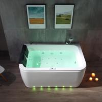 Baignoire SPA Moderne à Jets avec Cascade et Perles Lumineuses, Accessoires Complets pour Maison Conteneur et Projets Hôteliers