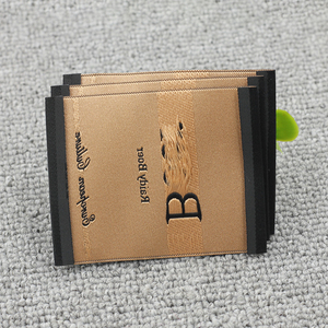 Nhãn Nhà Máy Nhãn Dệt Cho Quần Áo Nhãn Kích Cỡ Quần Áo Logo Polyester Sang Trọng Màu Đen Với Màu Vàng Bền Vững Tùy Chỉnh - Product Image 5