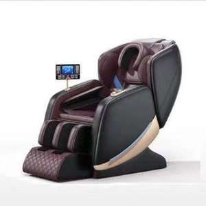 Sillón de Masaje Automático Inteligente para el Hogar, sin Rieles, con Masaje Multipunto, Función Musical, Enchufable, Blanco y Marrón Oscuro - Product Image 3