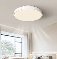 Ventilateur de plafond sans pales avec fonction de purification de l'air, design contemporain, éclairage LED RGB à télécommande pour chambre et salle à manger