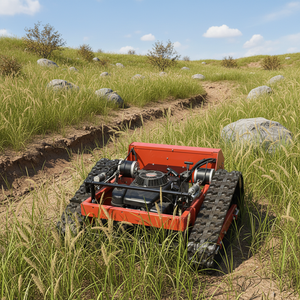 Direktverkauf ab Werk Ferngesteuerter Spindelmäher Rasenmäher Garten-Raupenmäher Grasschneider Benzin-Rasenmäher mit CE-Zertifizierung - Product Image 1