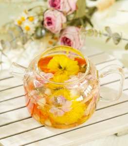 Palline di fiori cinesi fatte a mano che fioriscono il tè 18 pz/confezione regalo di rosa gelsomino crisantemo giglio di ibisco fiore misto OEM tè regalo - Product Image 6