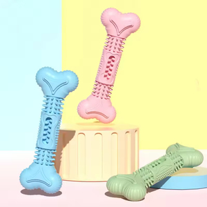 Rubber Sport Toy Indestructible Leakage Food <b>Dumbbell</b> Hiding Food Bite Pet Chew Dog Toy Safe Rubber Toy - Product Image 2