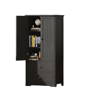 Wholesale Direct Sales Wardrobe,lined floor cabinet with 2 drawers and door