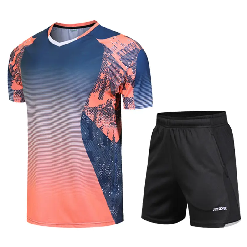 Yeni spor giyim pazarı popüler Badminton tenis T-shirt masa tenisi formaları