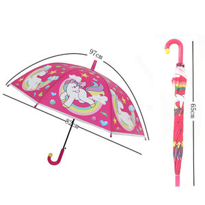 <span class=keywords><strong>Parapluie</strong></span> <span class=keywords><strong>licorne</strong></span> pour enfants, motif dessin animé, poignée longue, Semi-automatique, <span class=keywords><strong>Transparent</strong></span>, mignon, pour filles et garçons, cadeau pour filles et garçons - Product Image 6