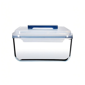 OWNSWING 大号长方形硼硅玻璃食品储存容器，带密封盖，不含 BPA，可使用微波炉和洗碗机 - Product Image 1