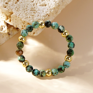 Anillos Boho Hechos a Mano Go2boho 2025 con Piedras de Abeto para Mujer, Cuentas Pequeñas, Joyería de Piedras Preciosas Apilables para Fiesta de Compromiso, Encantador - Product Image 2