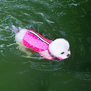 Giubbotto di nuoto per cani di alta qualità giubbotto di salvataggio per animali domestici canotta galleggiante per animali domestici costume da bagno e giacca di sicurezza con manico - Product Image 2