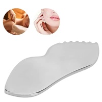 Grattoir facial en acier inoxydable de gros, outil de beauté, grande taille, soin professionnel de la peau, grattoir Gua Sha, utilisation en salon et à domicile