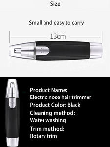 Implemento <span class=keywords><strong>de</strong></span> lana <span class=keywords><strong>nasal</strong></span> para hombre <span class=keywords><strong>de</strong></span> alta calidad y bajo precio, recortador <span class=keywords><strong>de</strong></span> pelo <span class=keywords><strong>de</strong></span> nariz eléctrico portátil para uso doméstico - Product Image 6
