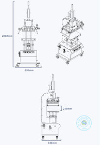 819Q2 Semi-auto Couro Hot Stamping Machine Máquina de impressão Grande <span class=keywords><strong>item</strong></span> Heat <span class=keywords><strong>Press</strong></span> Machine Prensa hidráulica - Product Image 6